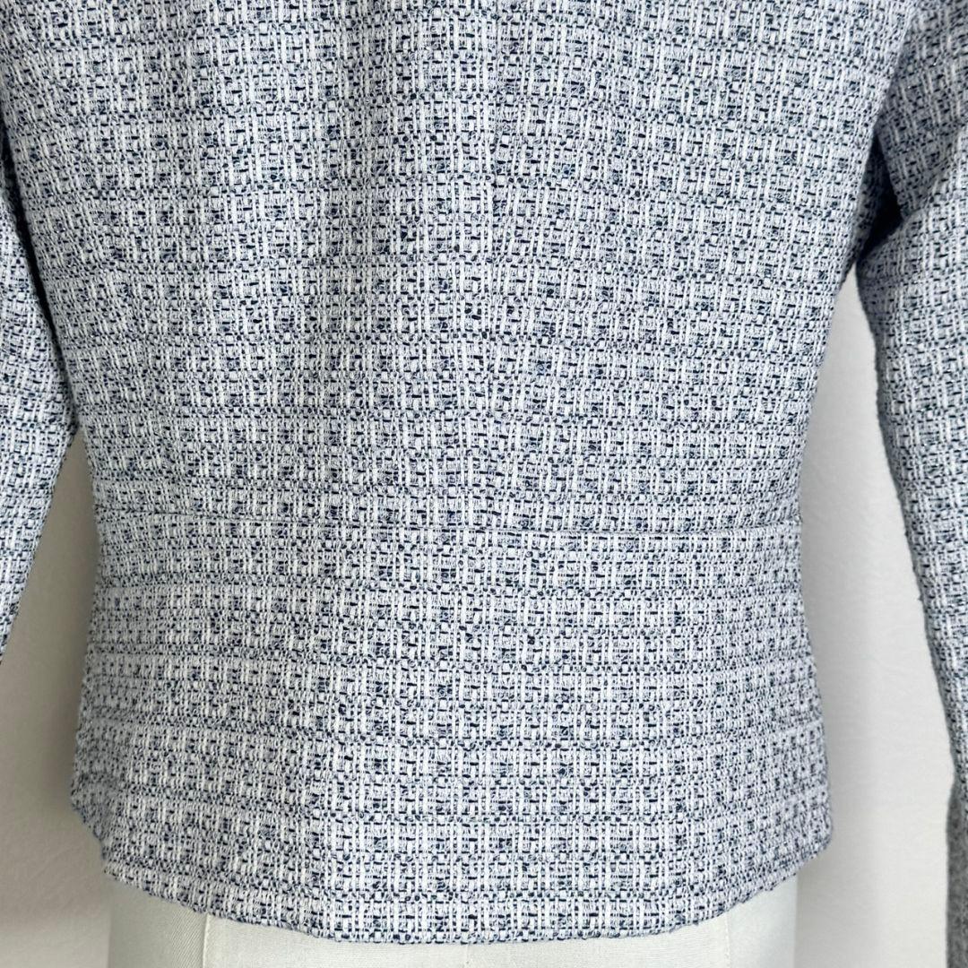 ぴろきちくんになります 23区 ライトシャインツイードノーカラージャケット