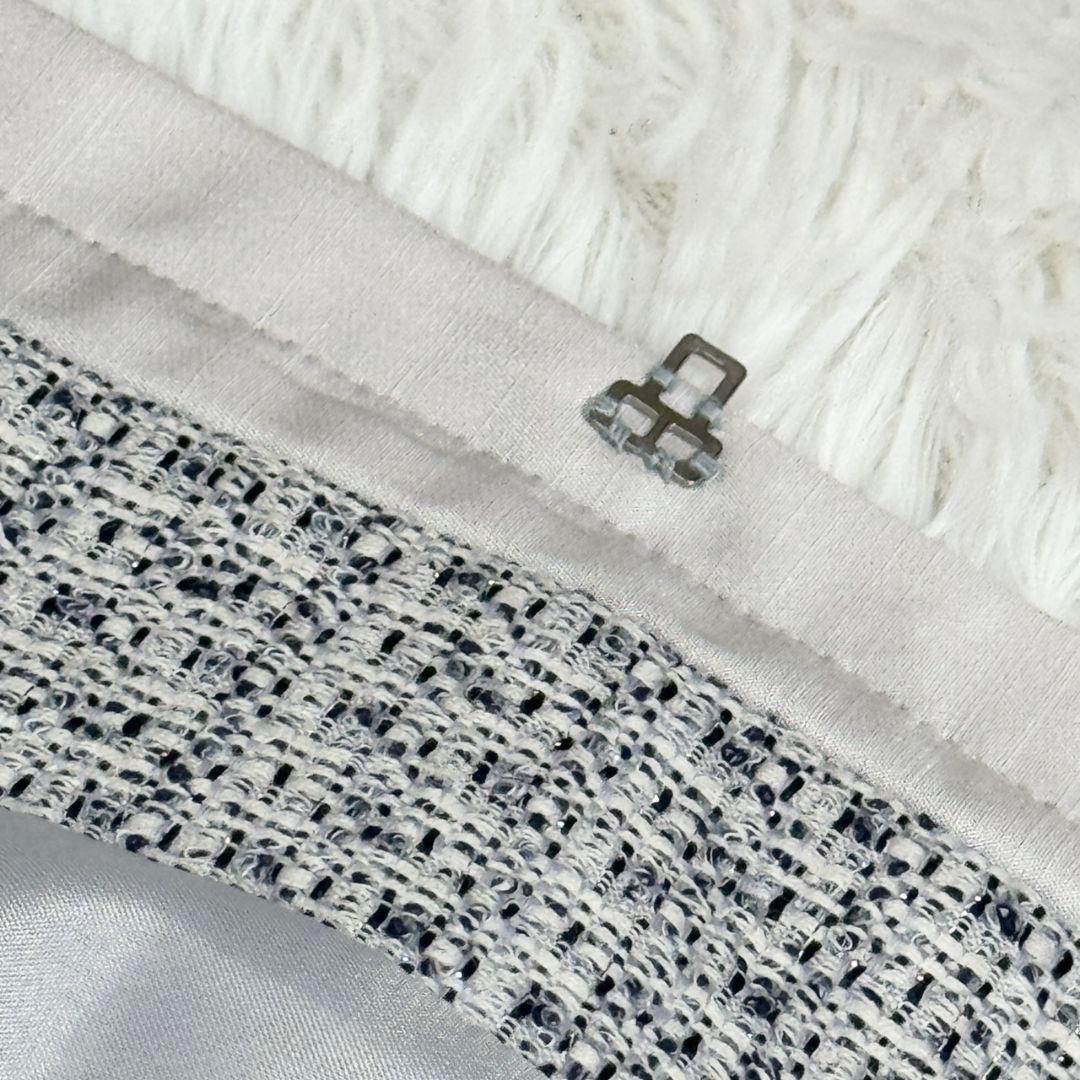 ぴろきちくんになります 23区 ライトシャインツイードノーカラージャケット