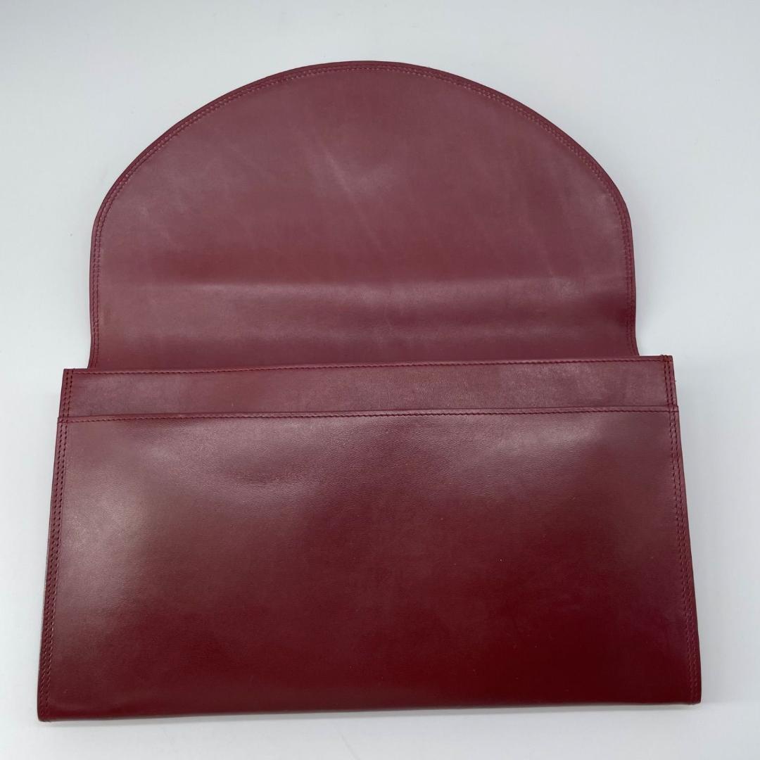 11493✨カルティエ クラッチバッグ マストライン レザー ボルドー