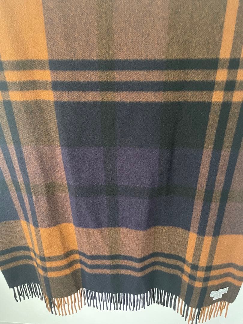 Joshua Ellis カシミヤ100%　チェック柄ストール