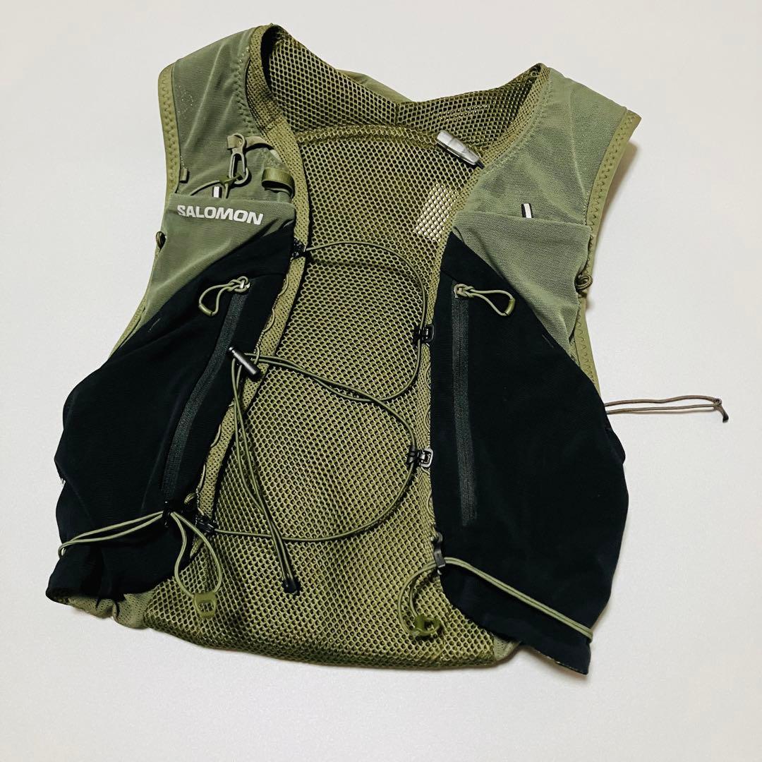 ぽ*ぷ様 サロモン　ADV SKIN 12 トレイルランニングベスト オリーブグ