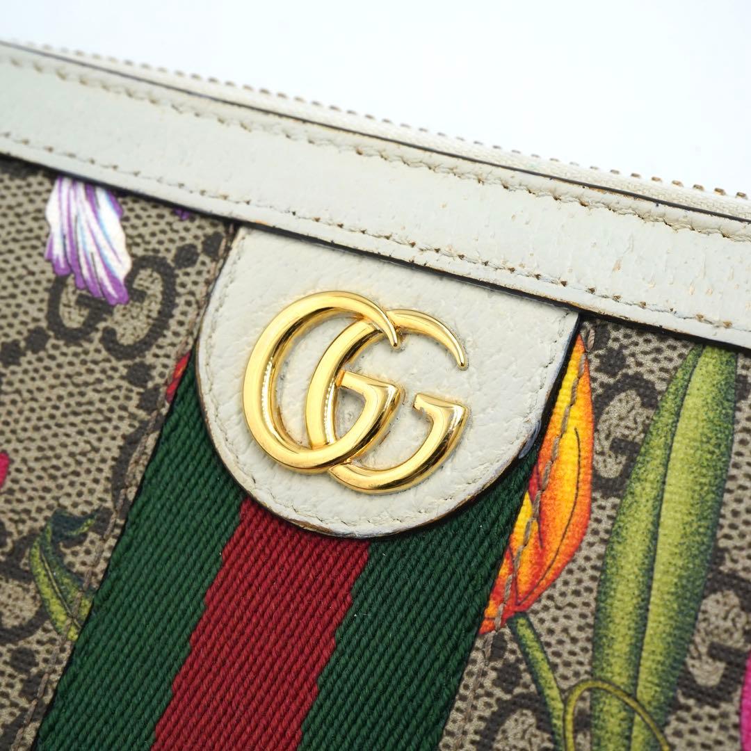✨未使用に近い✨　GUCCI 長財布　フローラル　シェリーライン　マーモント