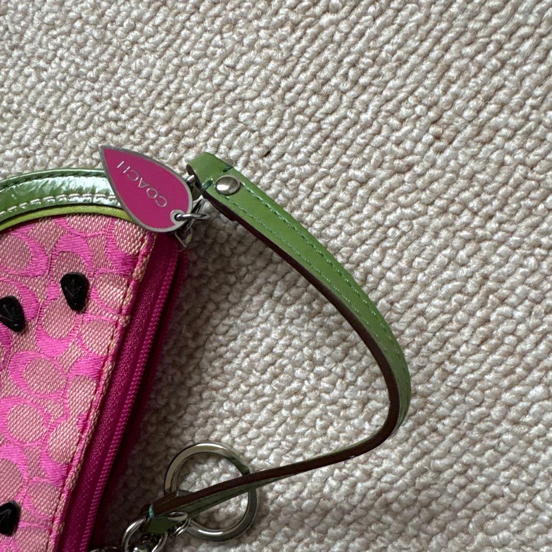 d*4様 coach スイカ ケース ミニバック