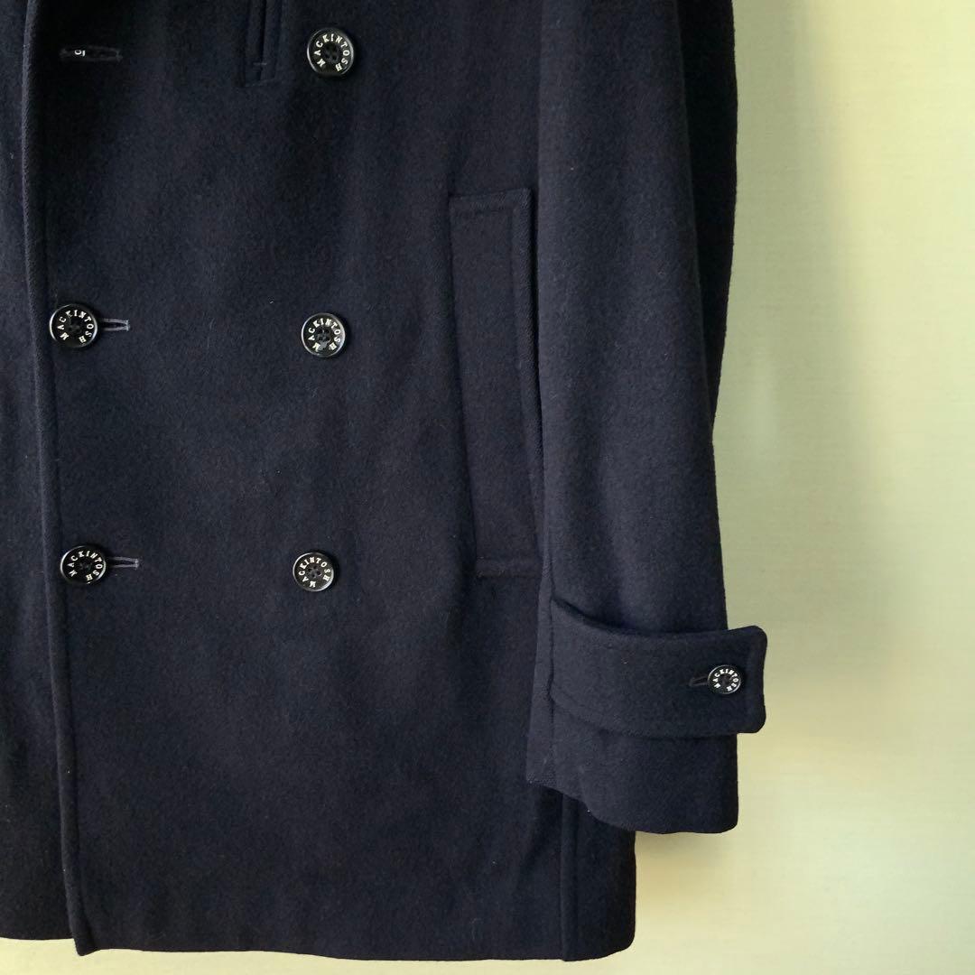 MACKINTOSH マッキントッシュ ウール ピーコート38英国製 ネイビー