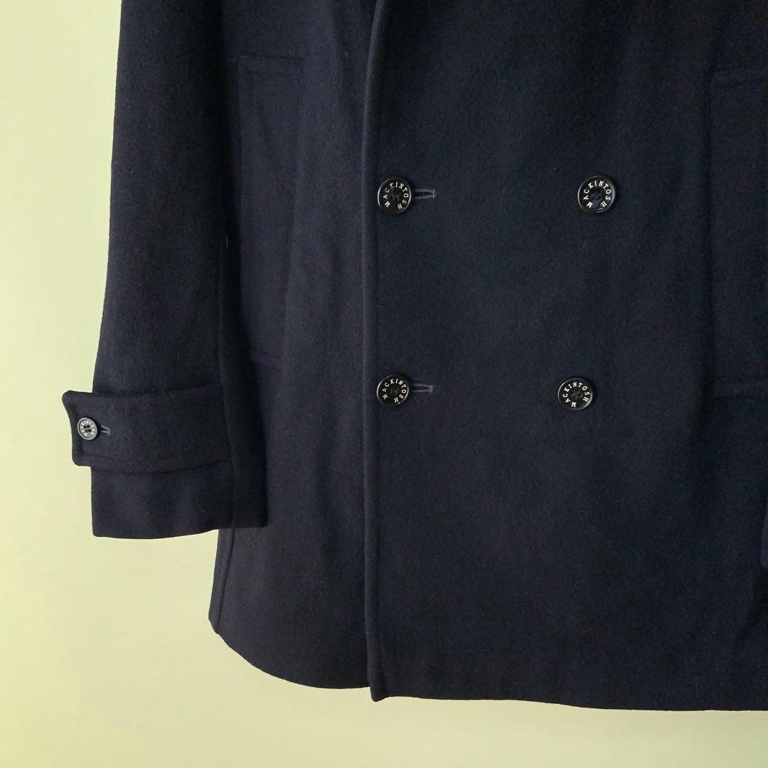 MACKINTOSH マッキントッシュ ウール ピーコート38英国製 ネイビー