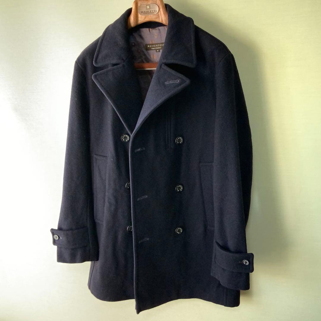 MACKINTOSH マッキントッシュ ウール ピーコート38英国製 ネイビー