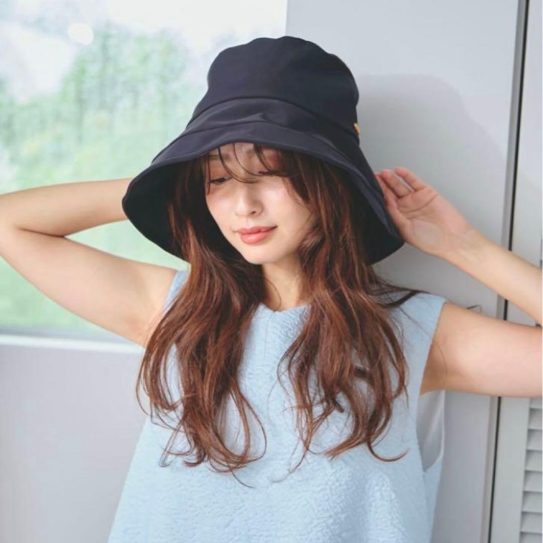 BLACK【成瀬愛里さんコラボ】 半永久UVカットハット