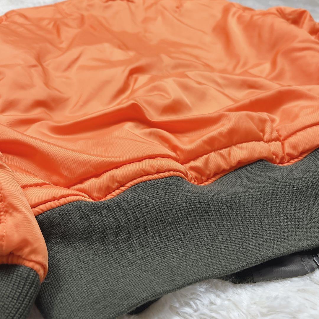 極美品　希少カラー　アルファインダストリーズ　MA-1 グレーカーキ 短丈　XL