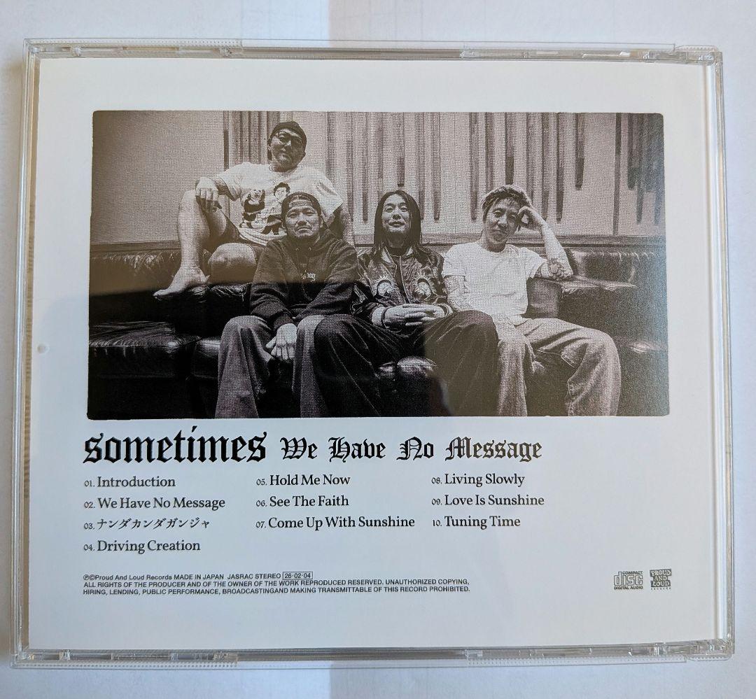 sometimes『We Have No Message』【限定品レア】