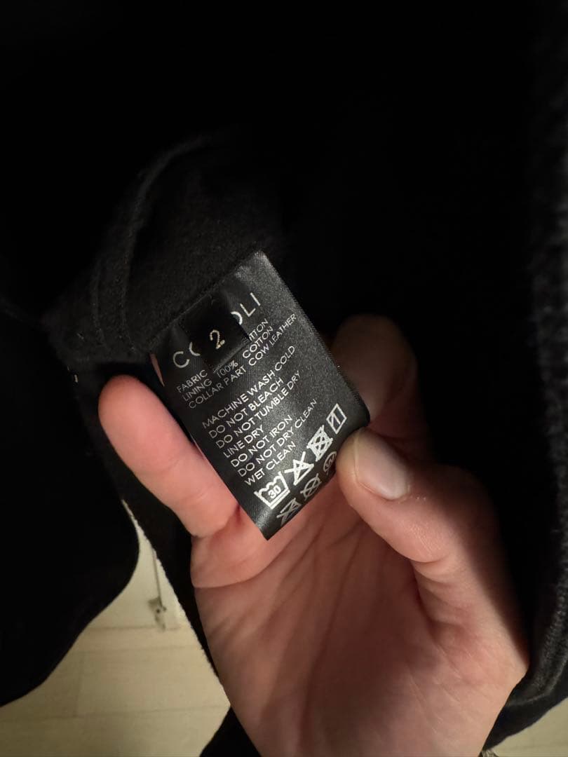 【サイズ2】COMOLI デニムレザーワークジャケット