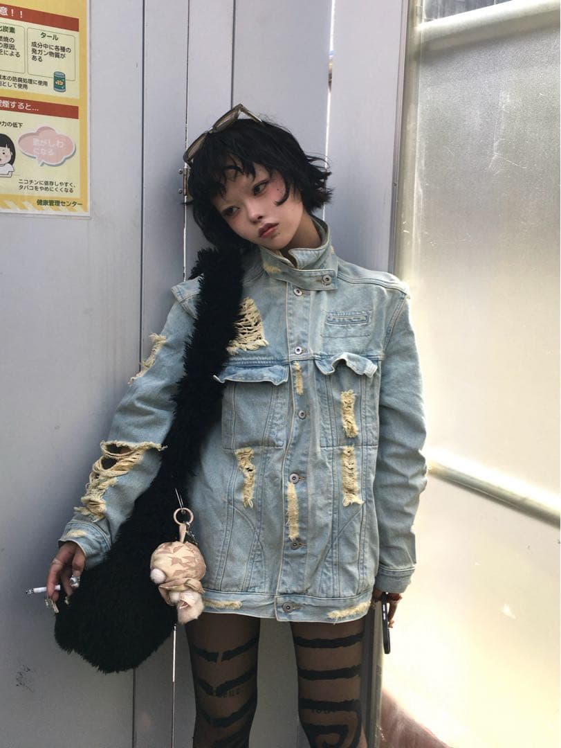 neith. ダメージデニムジャケット