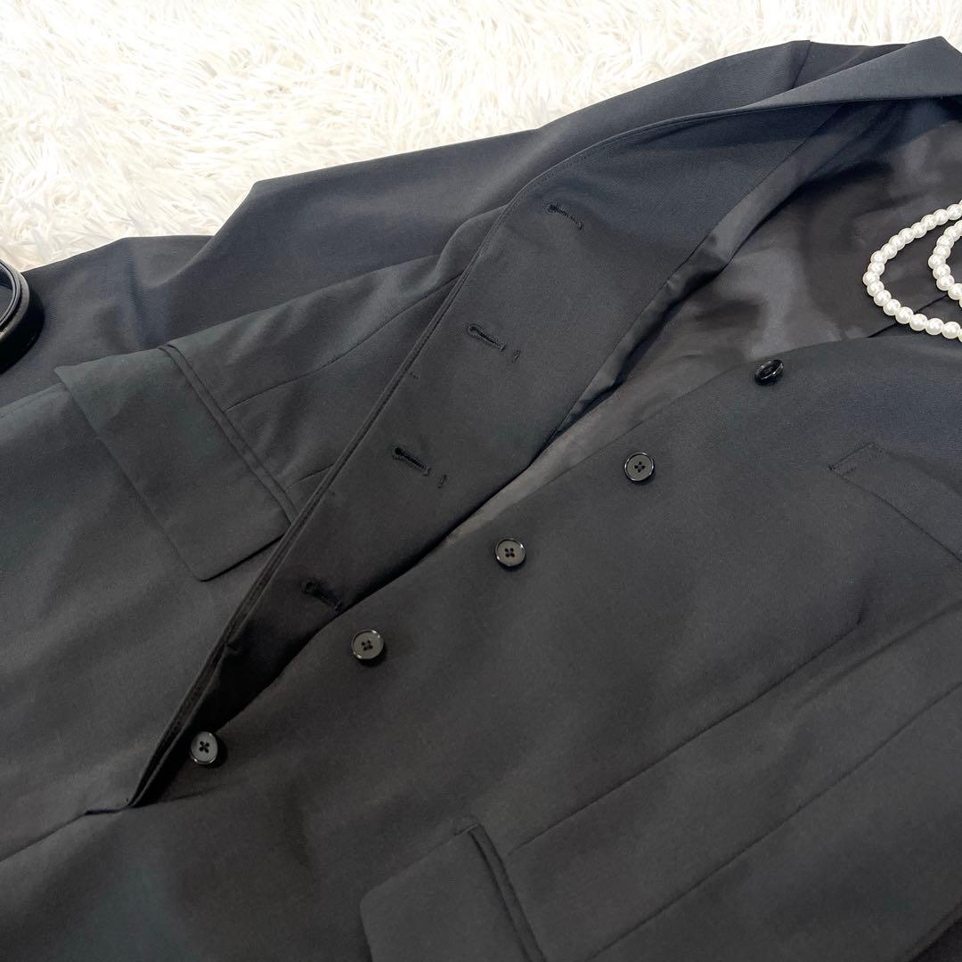 美品☆ ユナイテッドアローズ　ツイルVネックオールインワン　ブラック　Sサイズ