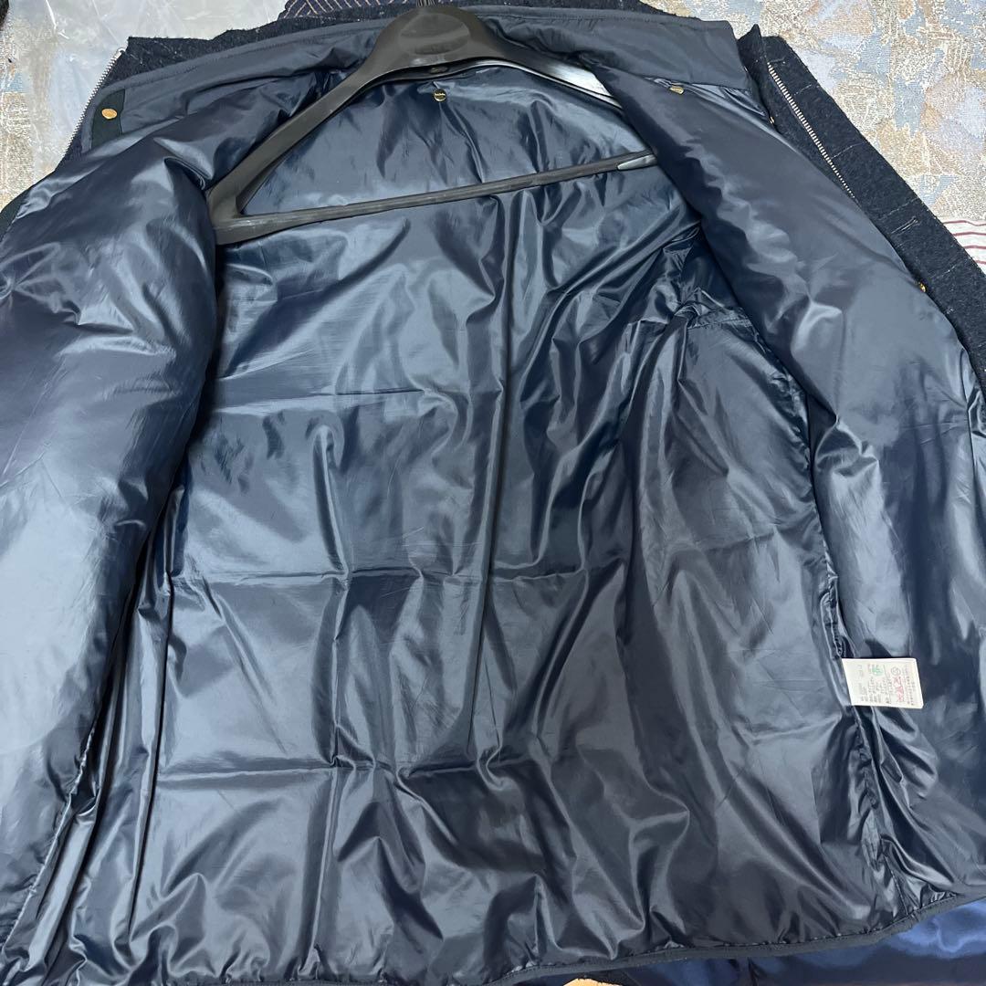 Paul Smith 濃紺チェック柄ウールコート&ダウンジャケット