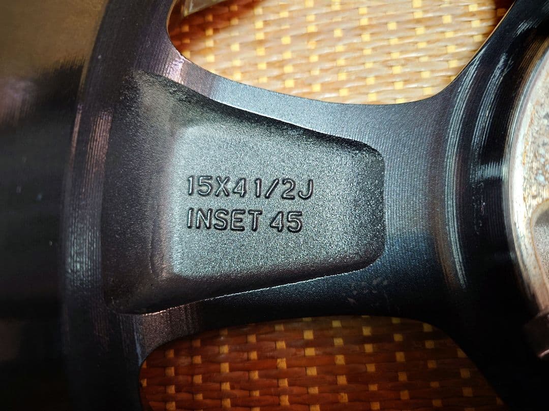 ②軽自動車用 ホイール 2本セット15インチ4.5j+４５①②　同時購入限定