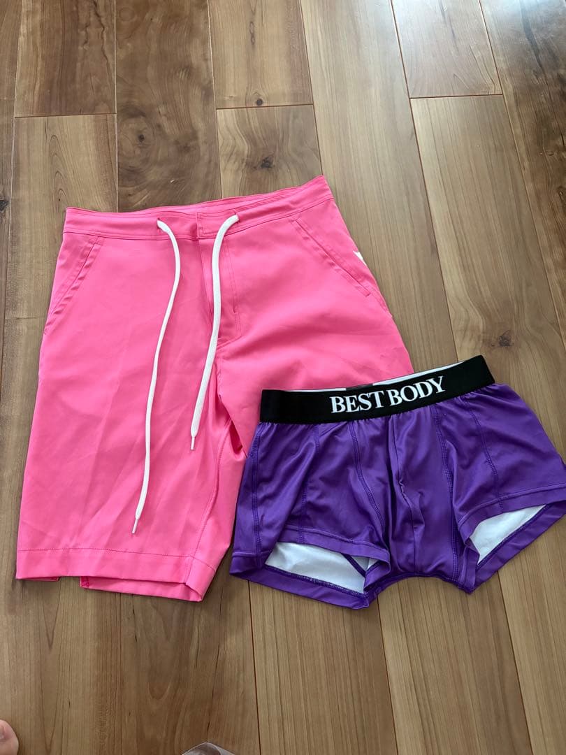 BEST BODY JAPAN　公式パンツ ショーツ Mサイズ ピンク・紫