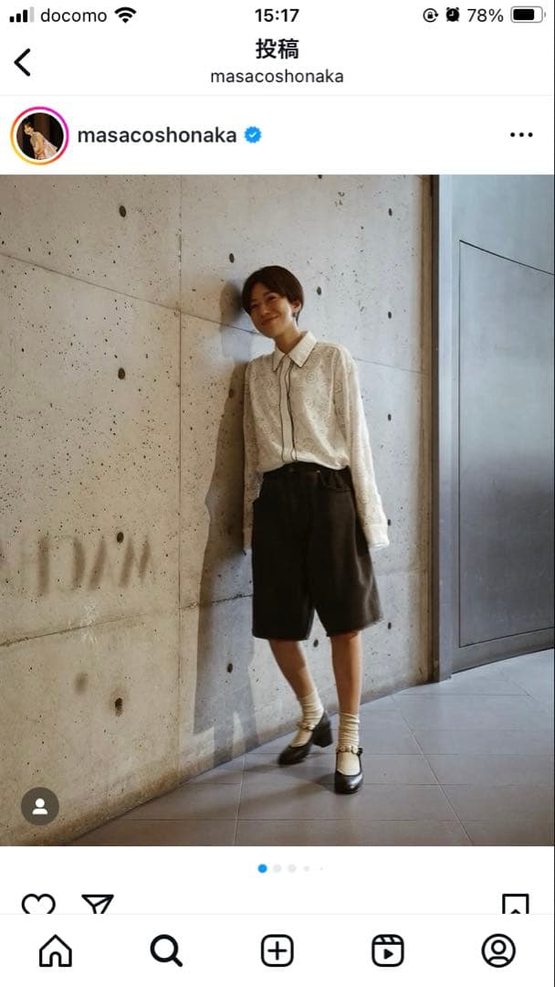 macchat タックハーフデニムパンツ⭐︎値引き