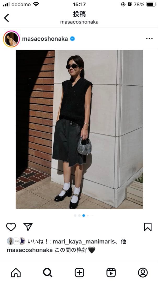 macchat タックハーフデニムパンツ⭐︎値引き