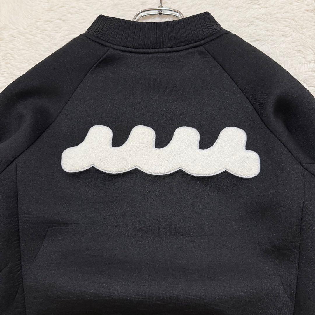 未使用級 ムータマリン ボンディング ジャケット 裏地総柄 MA-1 ブラック