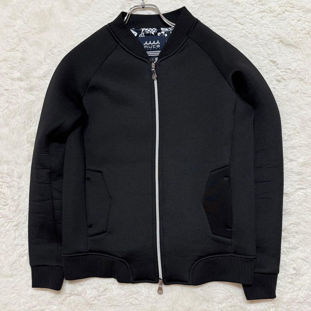 未使用級 ムータマリン ボンディング ジャケット 裏地総柄 MA-1 ブラック
