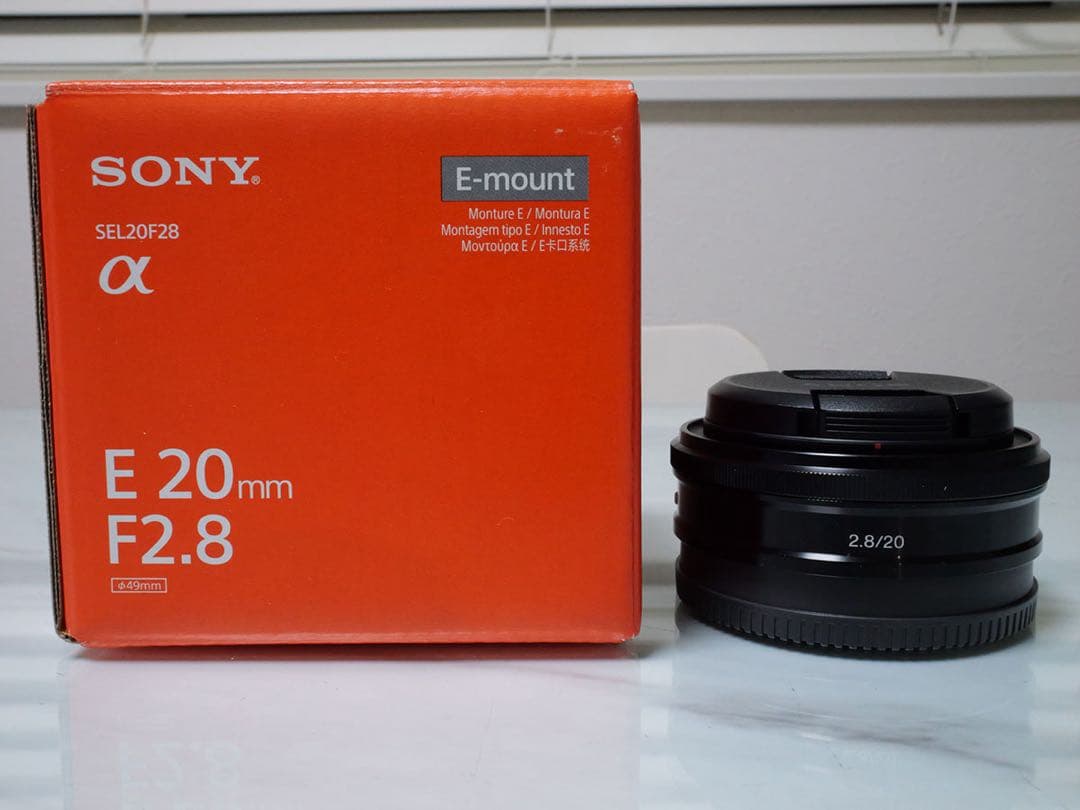 【美品】SONY E 20mm F2.8 （SEL20F28） 単焦点レンズ