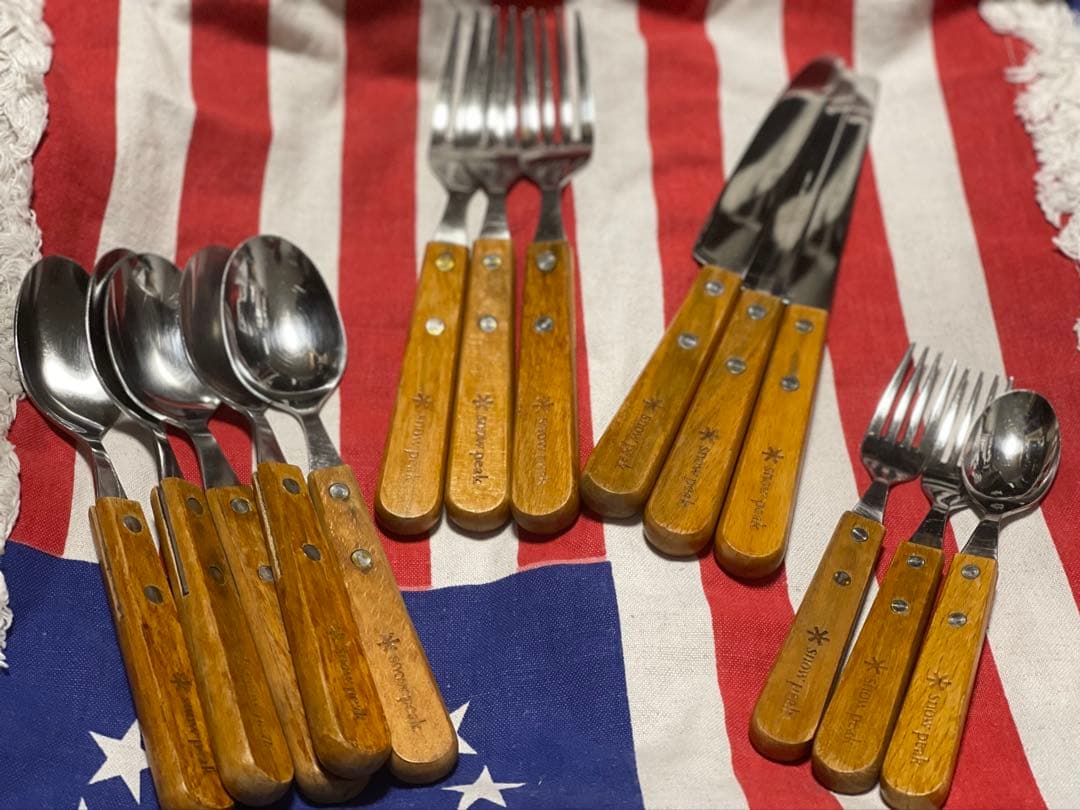 【希少廃盤】 peakスノーピークカトラリー11本フォークナイフスプーン