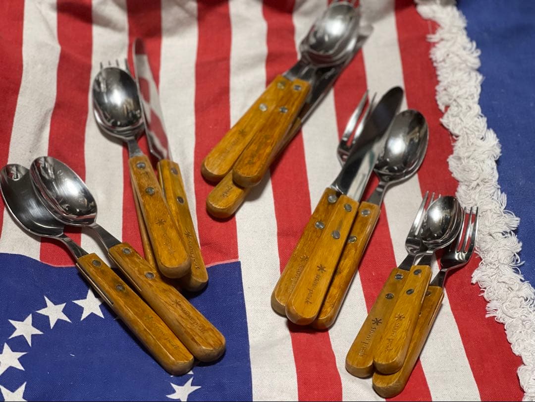 【希少廃盤】 peakスノーピークカトラリー11本フォークナイフスプーン