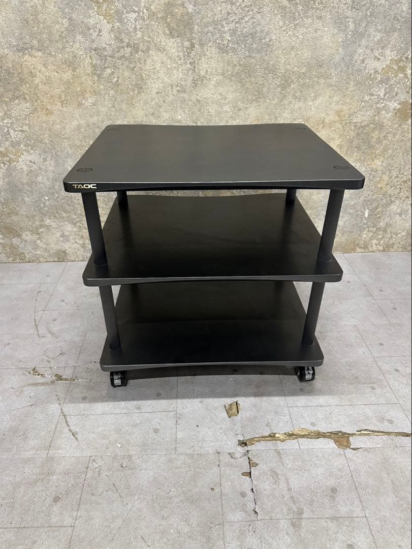 TAOC（タオック）オーディオラック 3段 キャスター付きAVラック 機器ラック