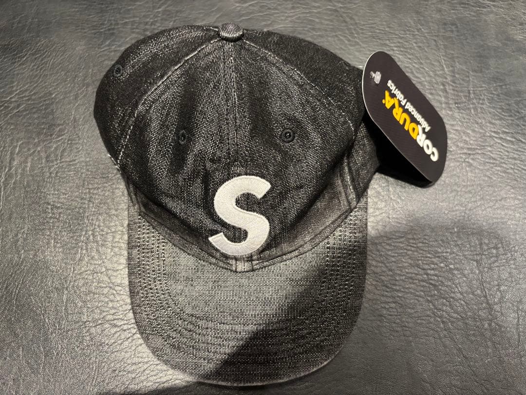 supreme Cordura Denim S Logo 6-Panel 黒