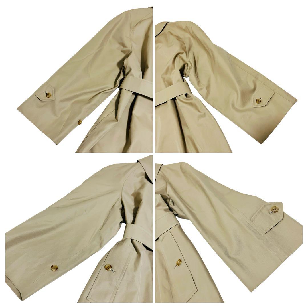 美品✨90's バーバリー トレンチコート ステンカラーコート ノバチェック