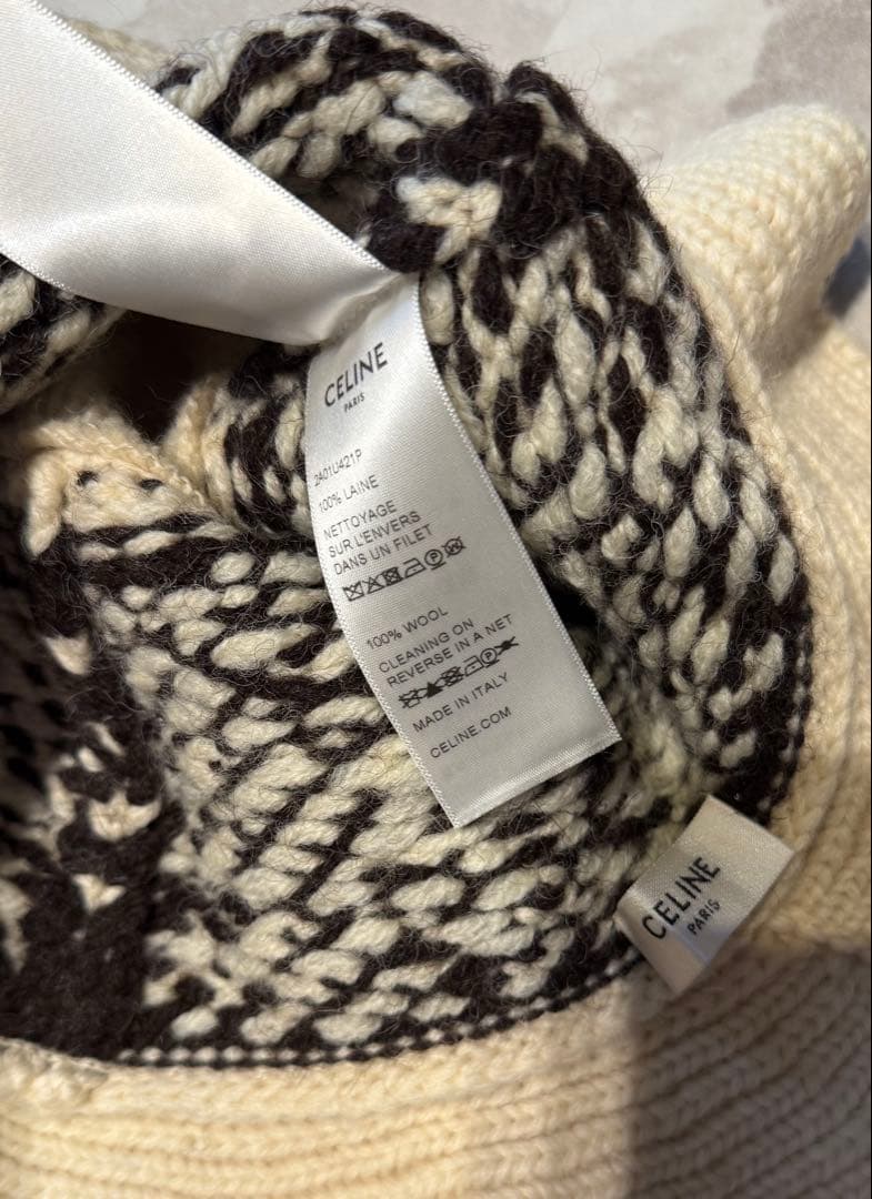 セリーヌ　トリオンフ　Bucket Hat in Wool バケットハット