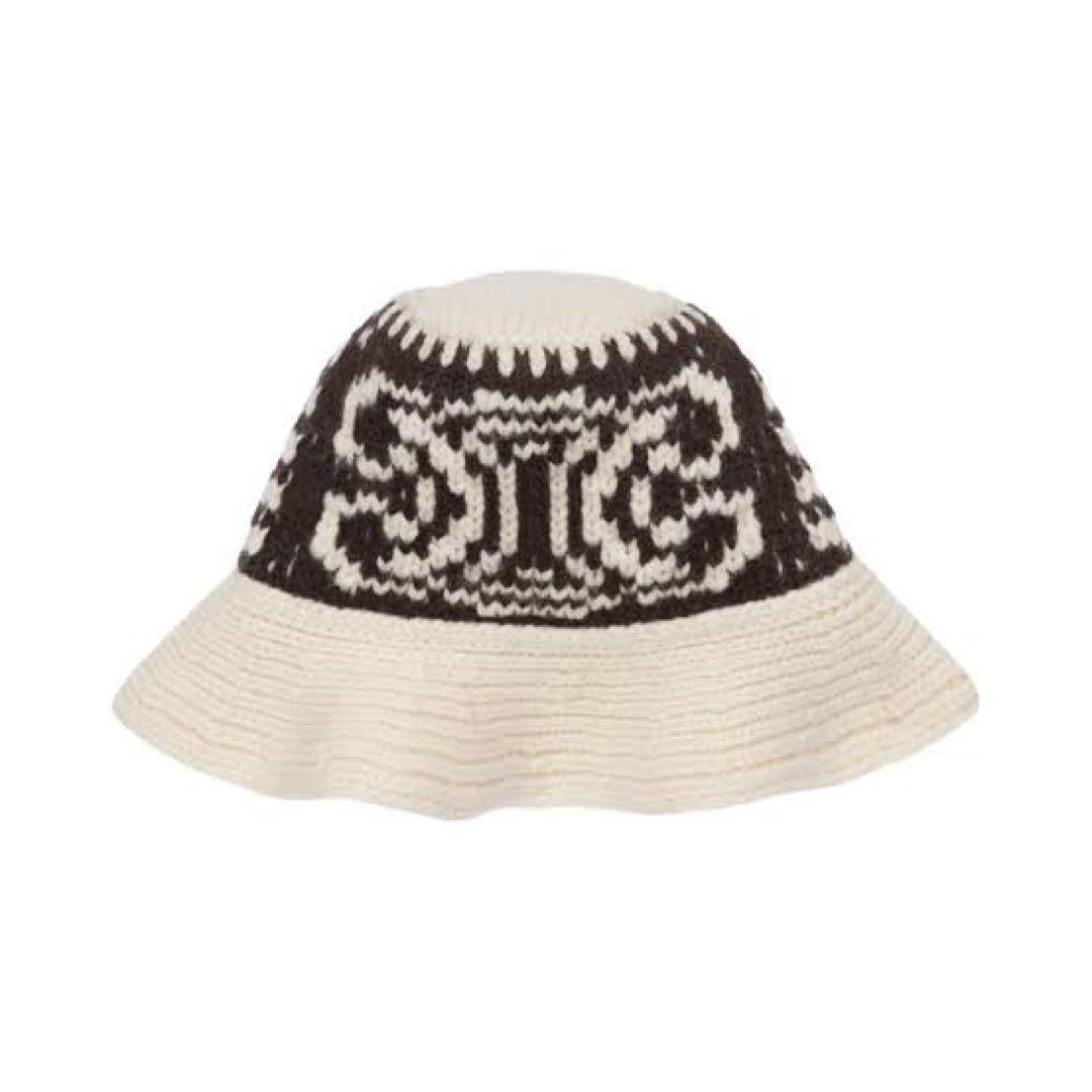 セリーヌ　トリオンフ　Bucket Hat in Wool バケットハット