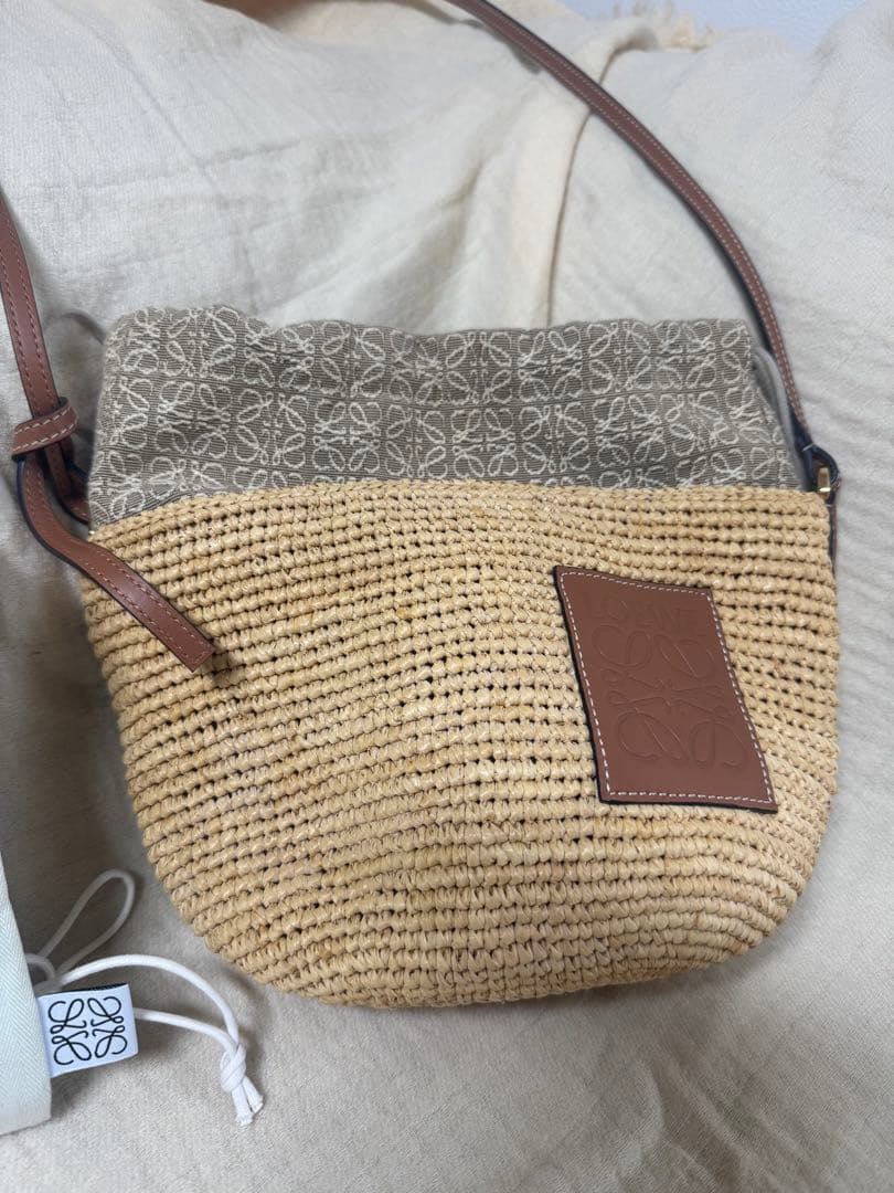 LOEWE アナグラム ポシェットバッグ ショルダーバッグ かご　ロエベ