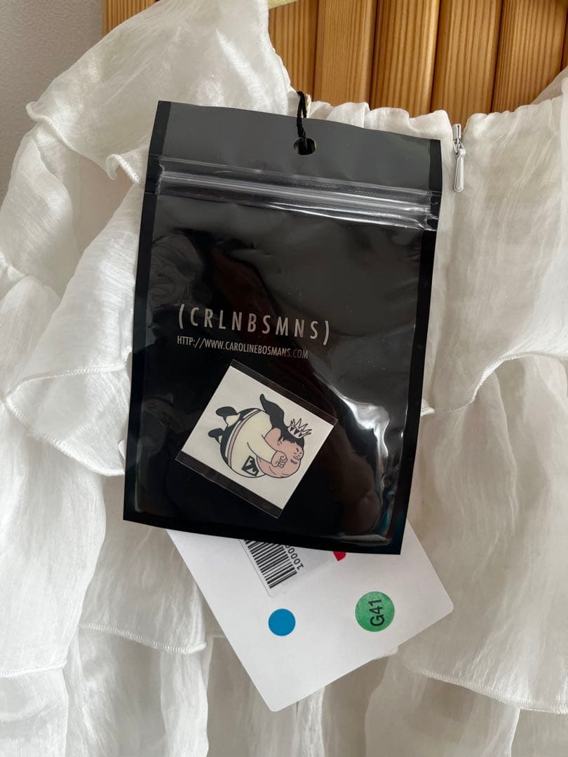 【新品】carolinebosmans 白 ホワイト ワンピース 10y 発表会