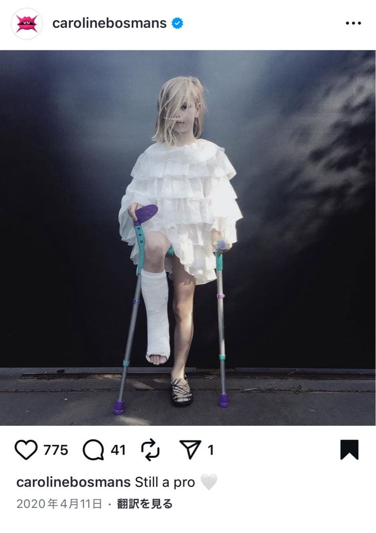 【新品】carolinebosmans 白 ホワイト ワンピース 10y 発表会