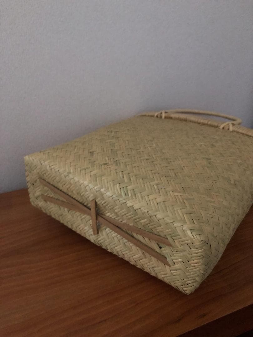 最終値下げ！新品♪　鳥越竹細工　おしゃれバッグ　手提げかご