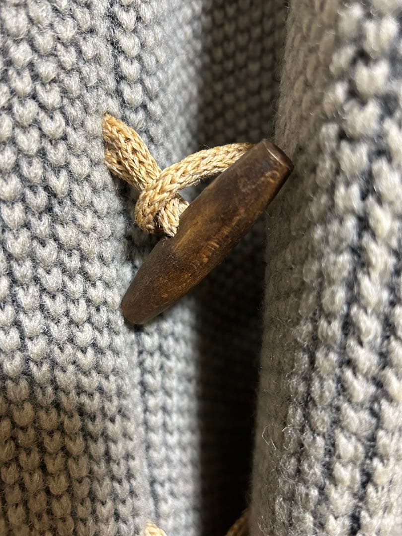 ダッフルコート　フード　ニット　 G-STAGE イタリア製　ダウンコート