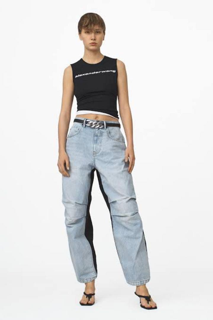 ALEXANDER WANG アレキサンダー ワン パンツ デニム 25カーゴ