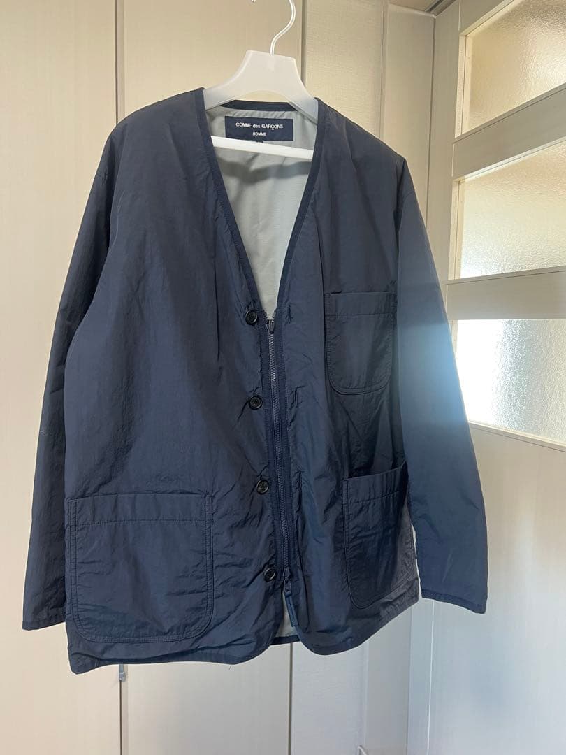 COMME des GARÇONS ネイビー ノーカラージャケット M
