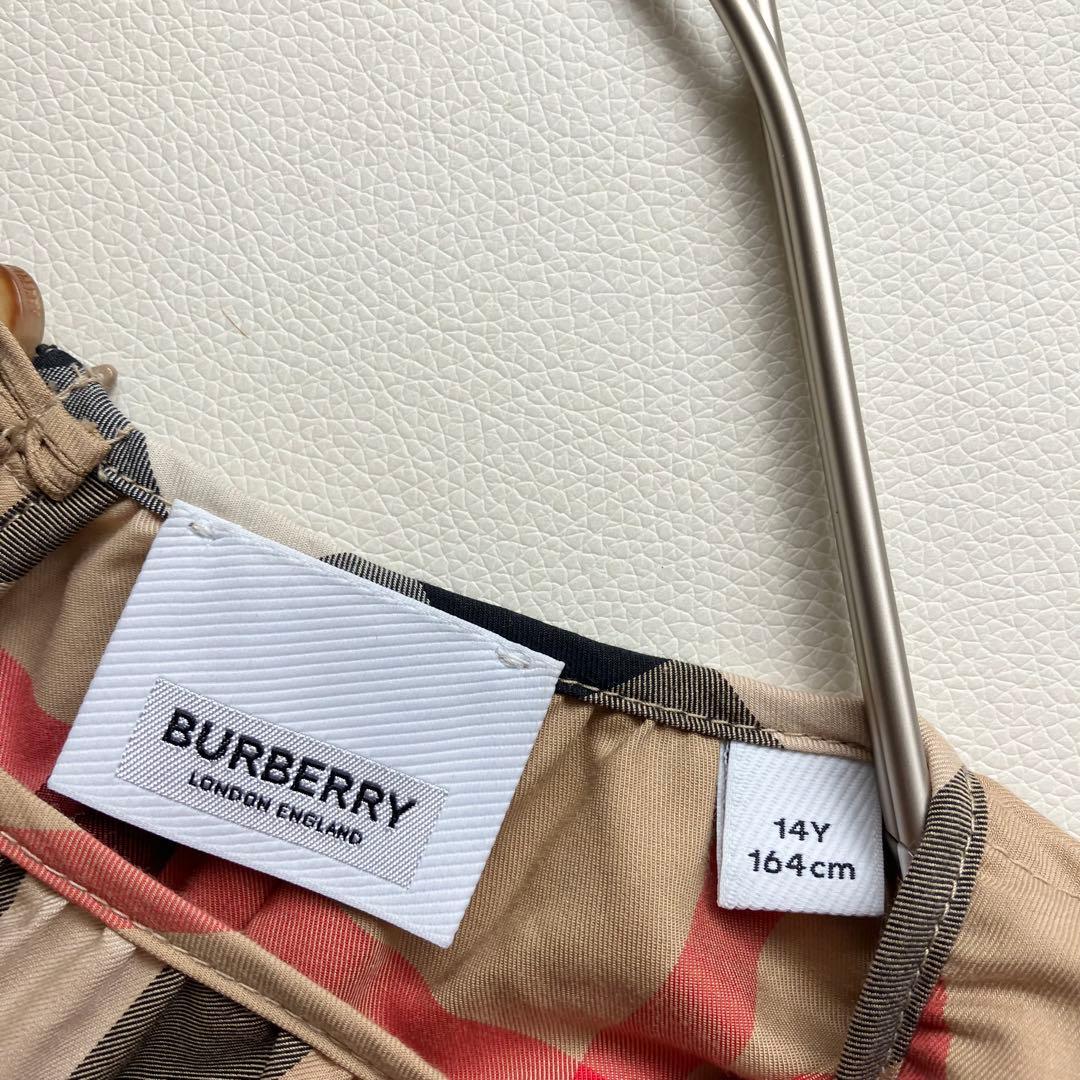 現行　美品　Burberry ワンピース　14Y 164㎝ キッズ　大人可