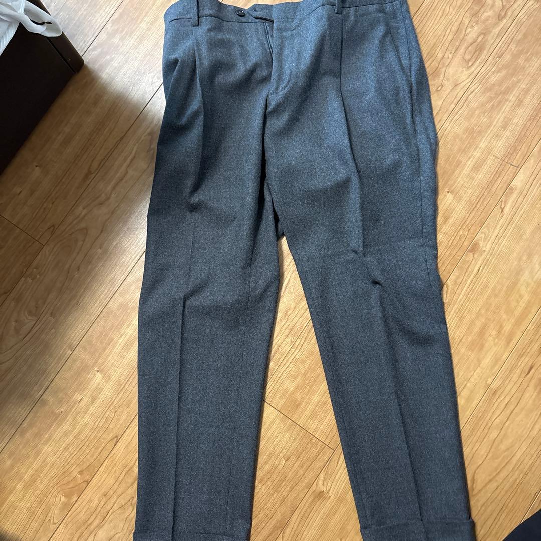 LARDINI グレー ブレザー シングルブレスト