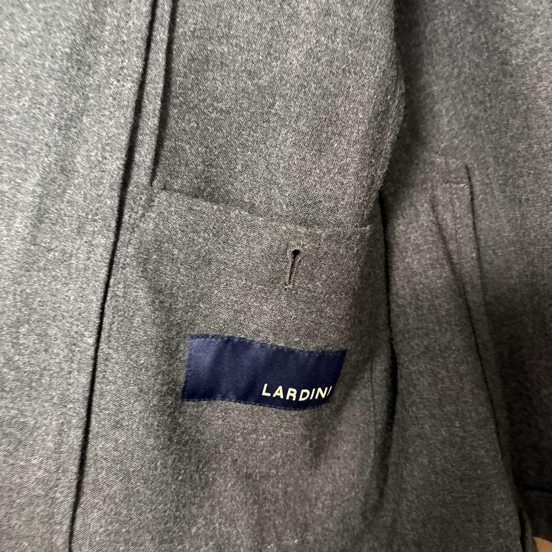 LARDINI グレー ブレザー シングルブレスト