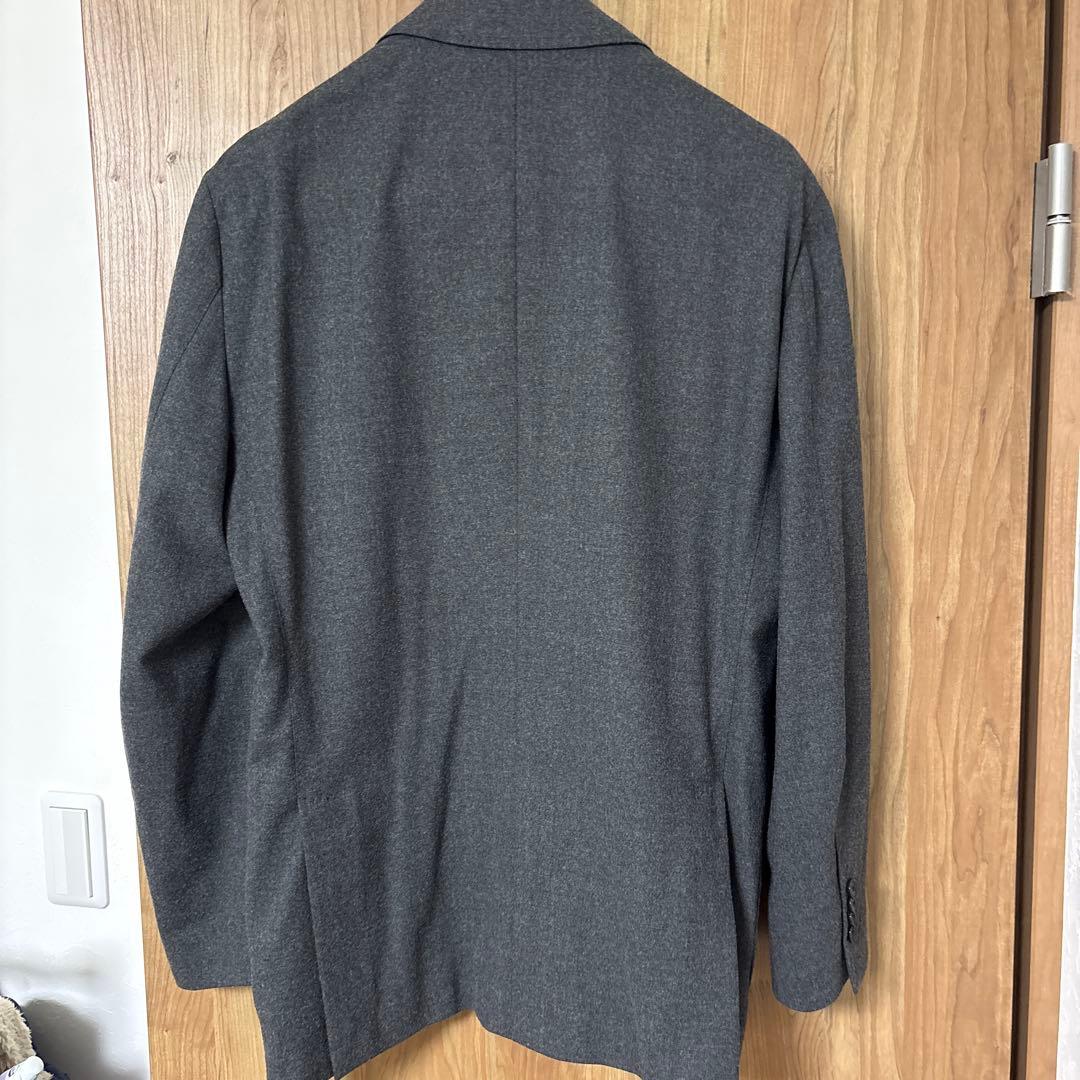 LARDINI グレー ブレザー シングルブレスト