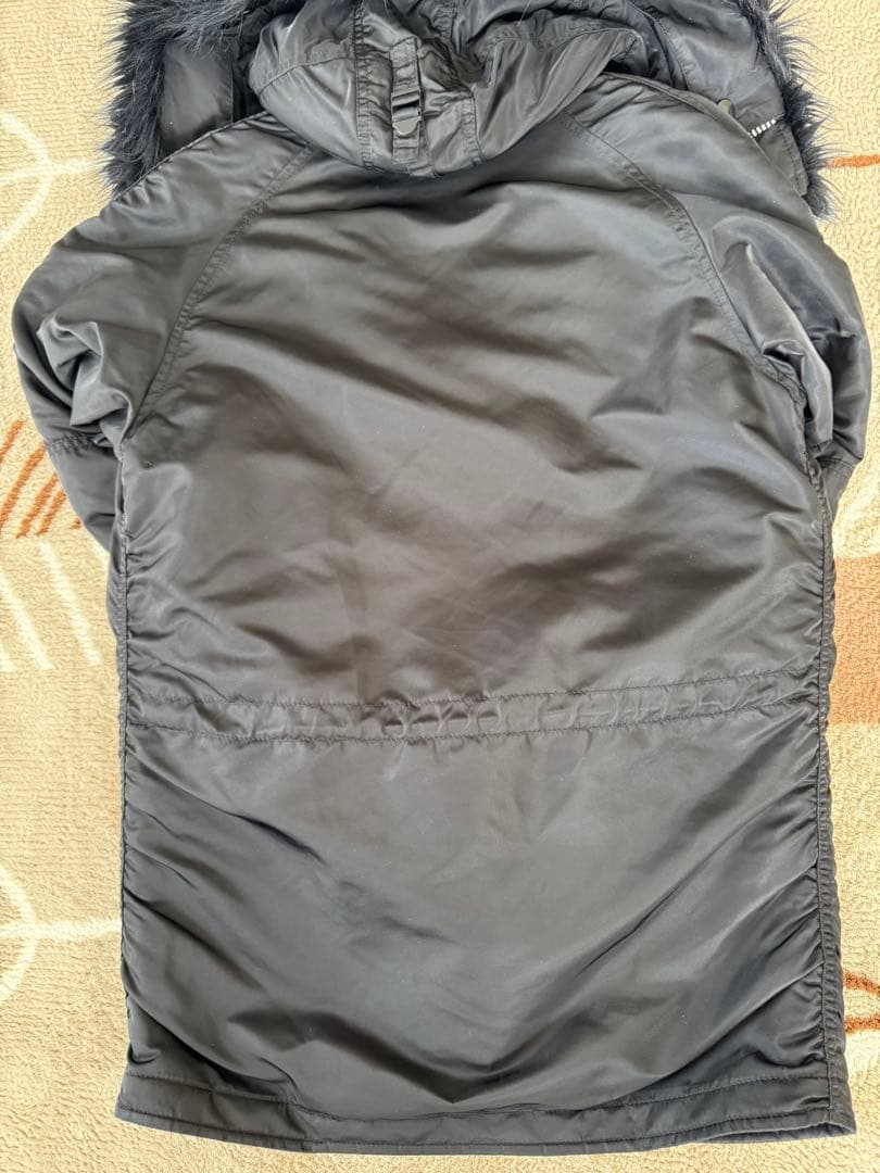 ALPHA アルファ N-3B フライトジャケット 中古 防寒 ミリタリー 黒