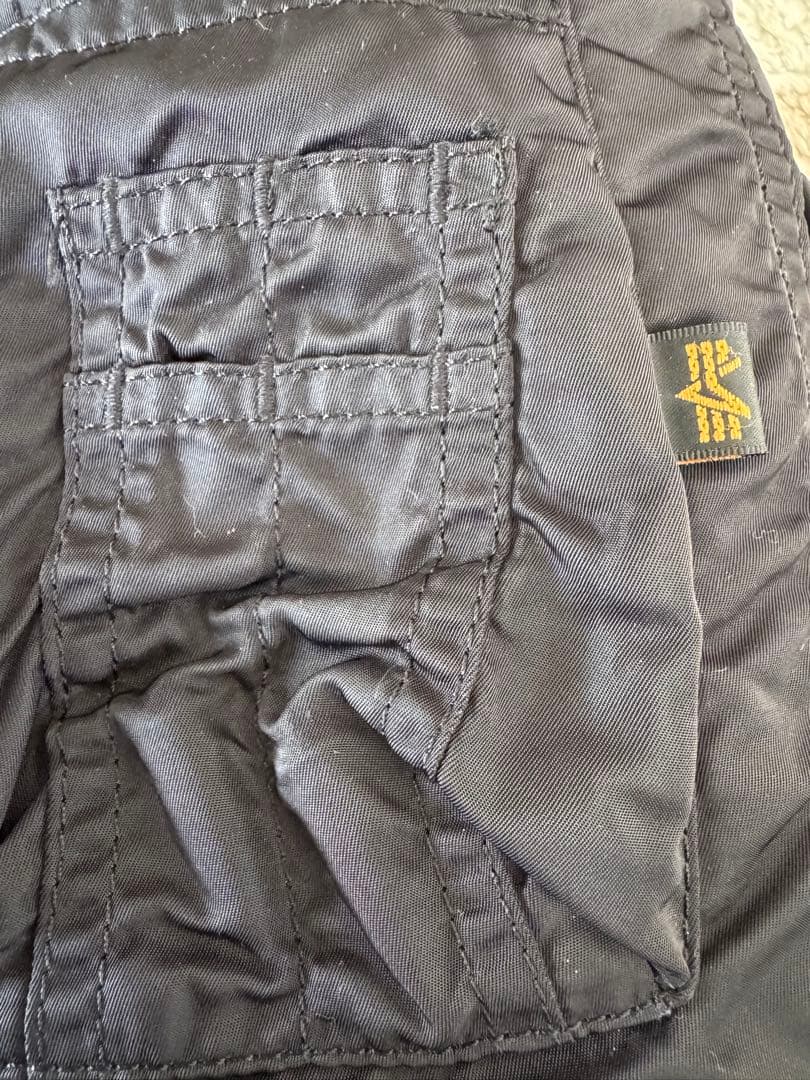 ALPHA アルファ N-3B フライトジャケット 中古 防寒 ミリタリー 黒