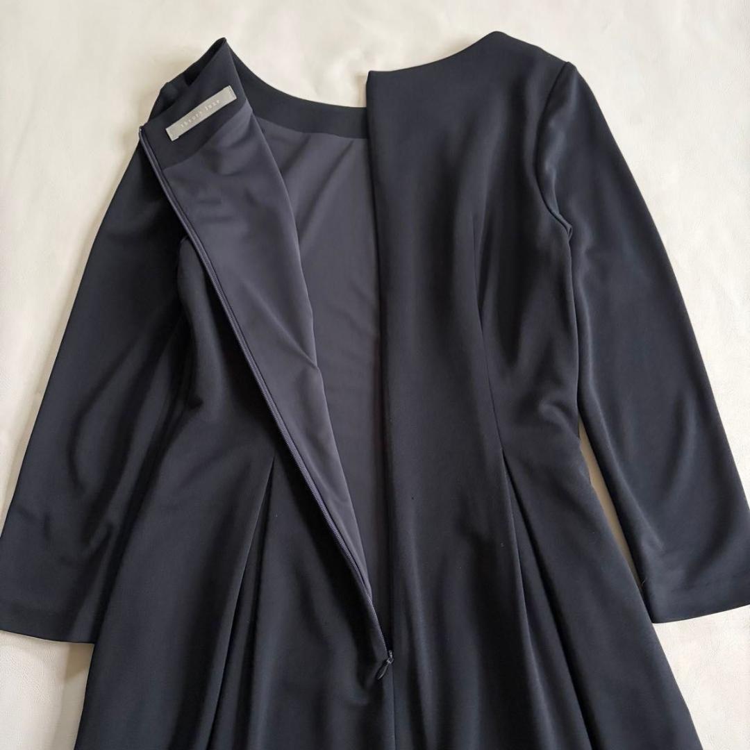 【セオリーリュクス】ワンピース　PEBIAL DERRIE 　ネイビー　36