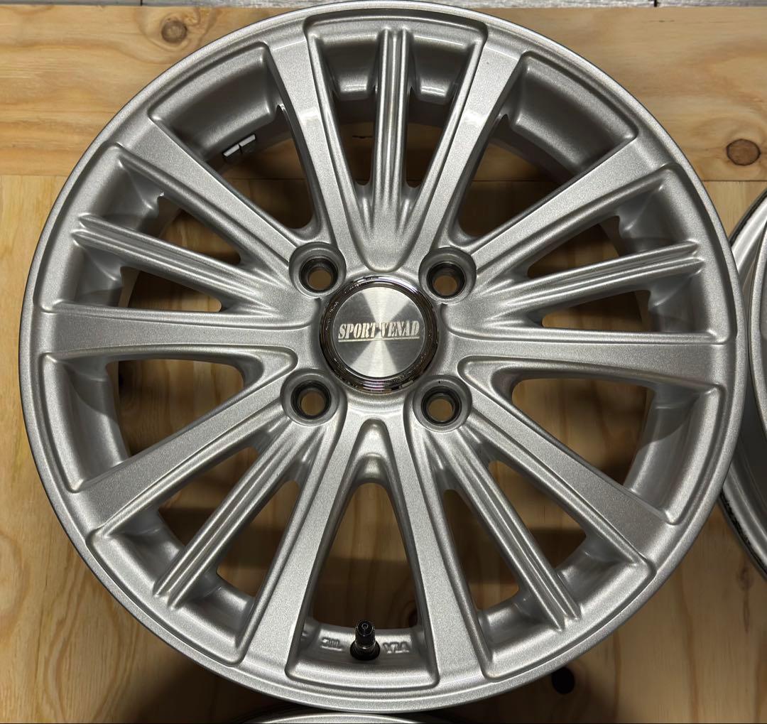 14インチ アルミホイール 4.5Jオフセット45 pcd100 4穴 ナット付