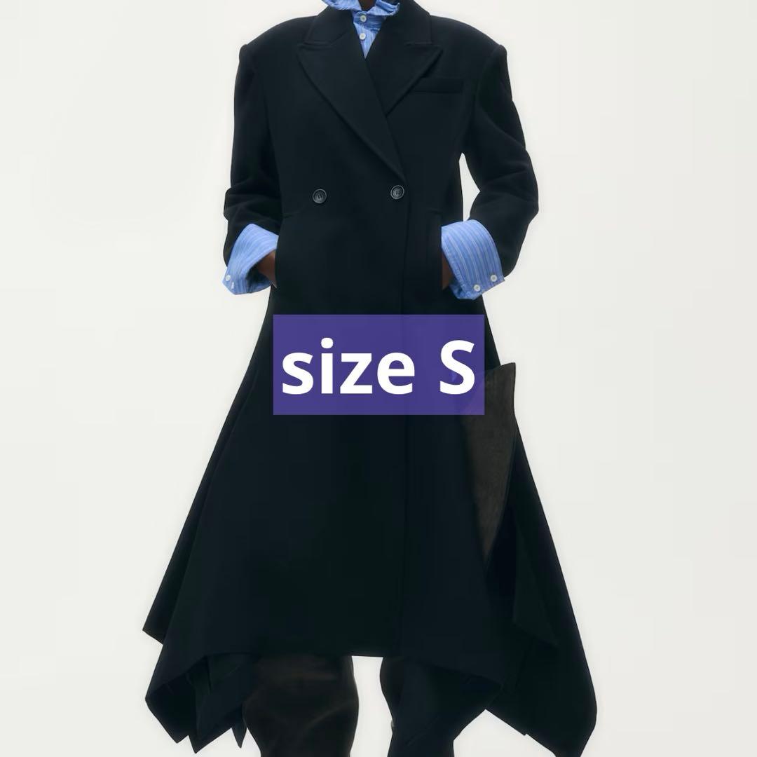 極*客様 【美品】 グレン・マーティンス ウールブレンドコート S