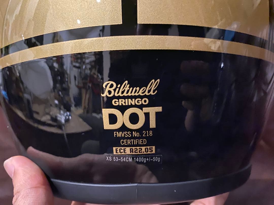 【ほぼ新品】Biltwell GRINGO S XSサイズ　箱付き　フルフェイス