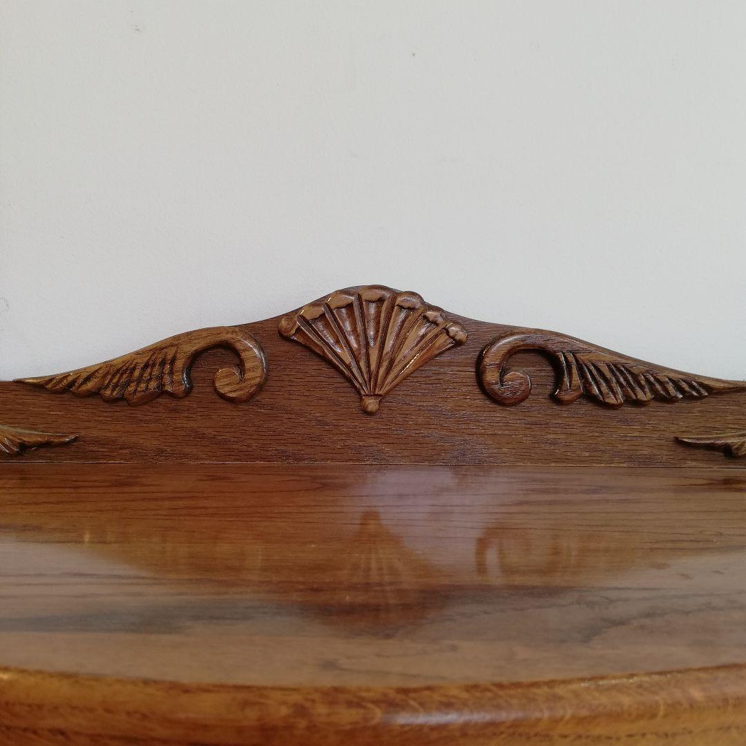 Φ ドラゴンクロウ ガラスキャビネット ハーフムーン型 アンティーク