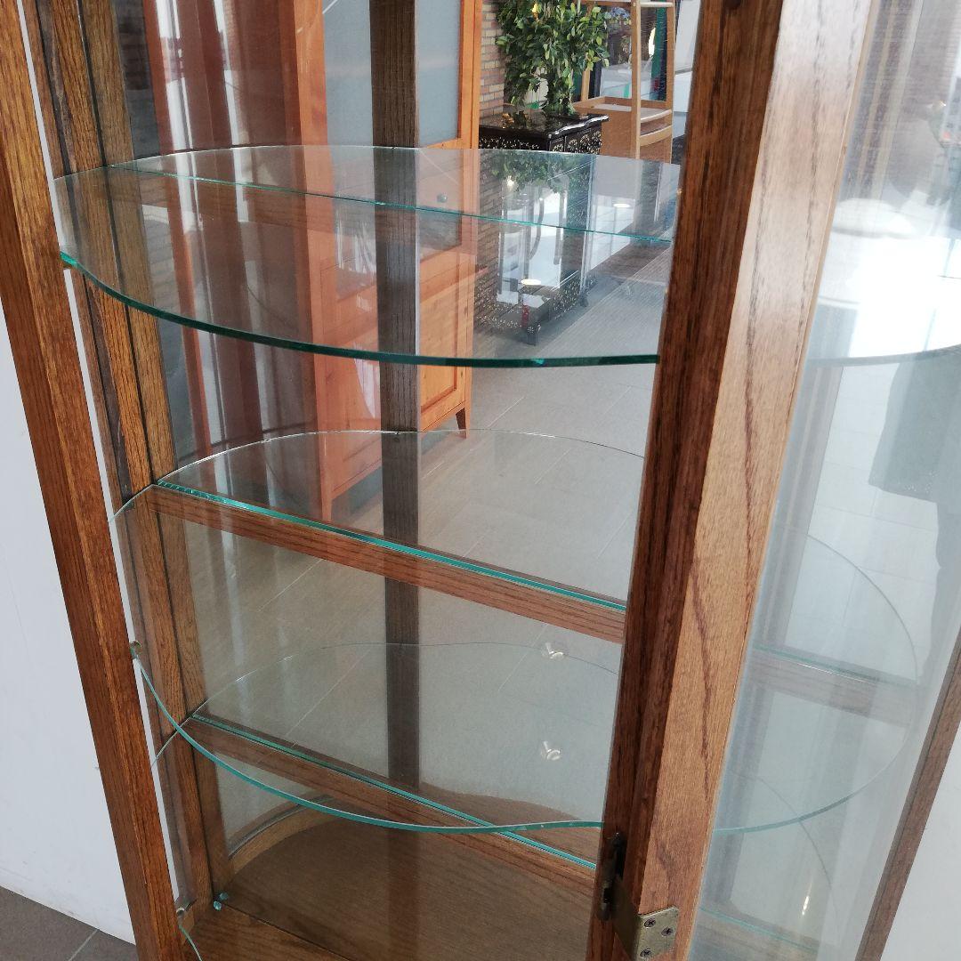 Φ ドラゴンクロウ ガラスキャビネット ハーフムーン型 アンティーク